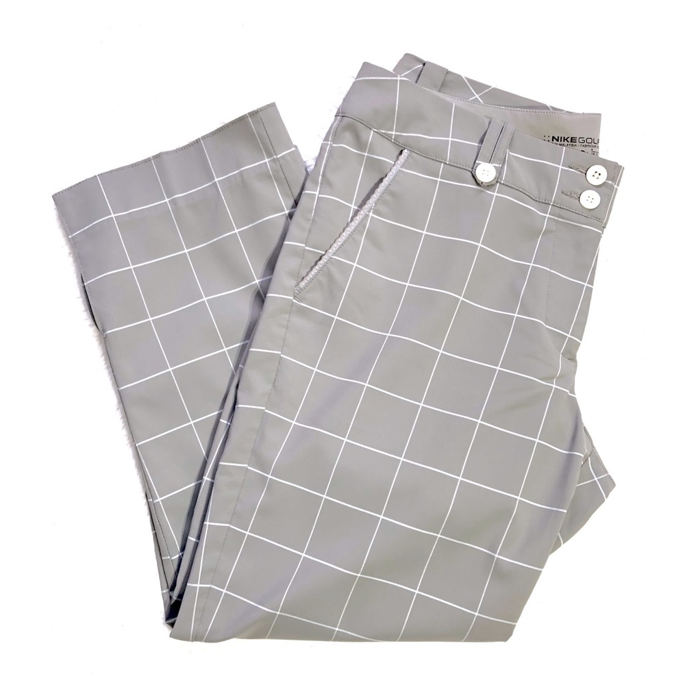 Nike Golf Dri-Fit Plaid Cropped Pants